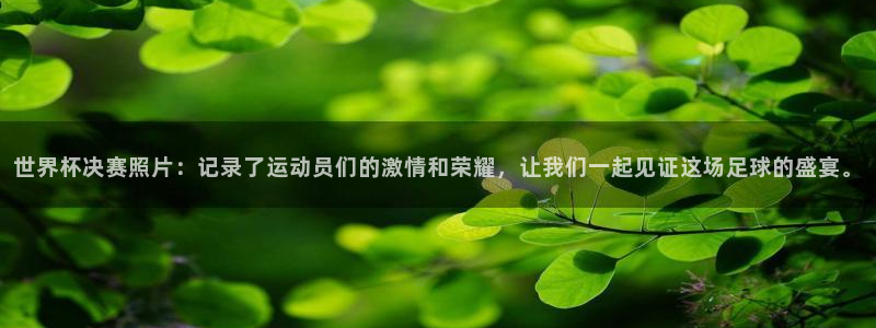 世界杯预赛赛程：世界杯决赛照片：记录了运动员们的激情和荣耀，让我们一起见证这场足球的盛宴。