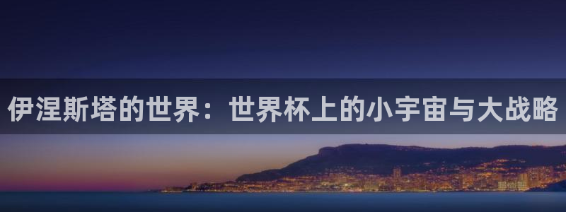 世界杯亚洲区预选赛赛程：伊涅斯塔的世界：世界杯上的小宇宙与大战略